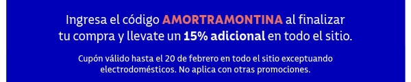 AMORTRAMONTINA sigue activo para vos